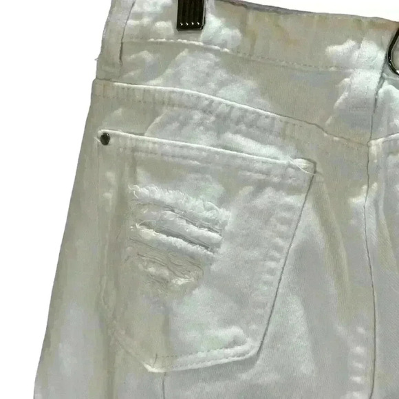 Tea and Cup distressed white jeans size 3 - Picture 10 of 15